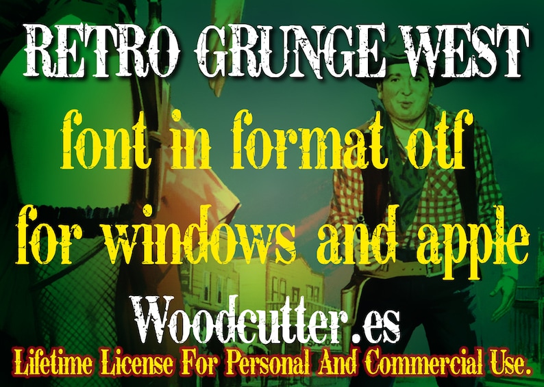 Retro Grunge West Font image 3
