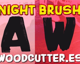 Night Brush Font