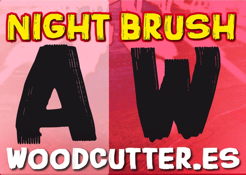 Night Brush Font image 1