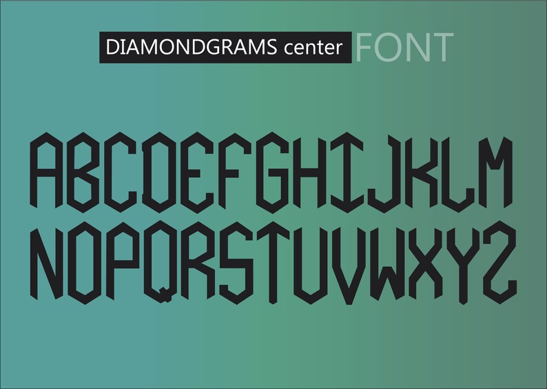DIAMONDGRAMS complete SET FONT make your Diamond Monogram image 6