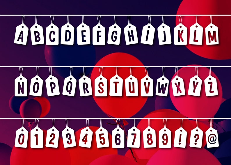 Tags on a Rope Font image 2