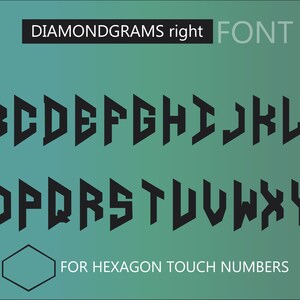 DIAMONDGRAMS complete SET FONT, make your Diamond Monogram imagen 7