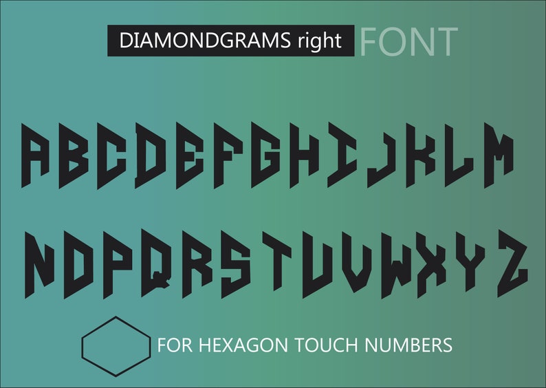 DIAMONDGRAMS complete SET FONT make your Diamond Monogram image 7