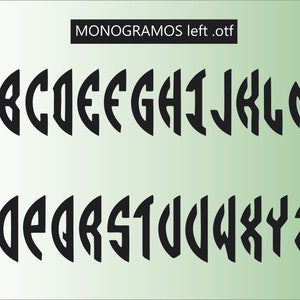 MONOGRAMOS COMPLETE FONT set for make your Monogram. imagen 5