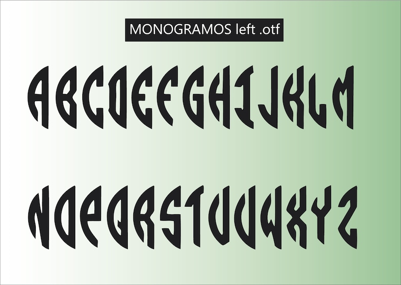 MONOGRAMOS COMPLETE FONT set for make your Monogram. imagen 5