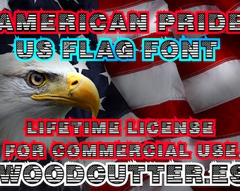 American Pride (Flag Font)