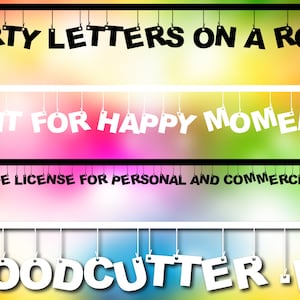 Party Letters on a Rope Font