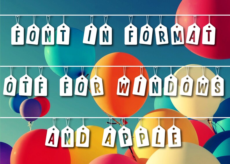 Tags on a Rope Font image 4