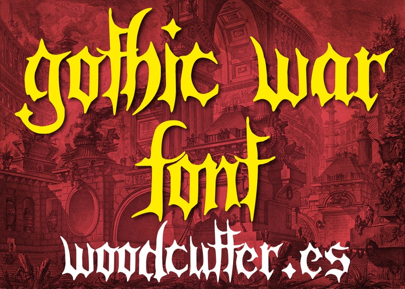 Gothic War Font image 1