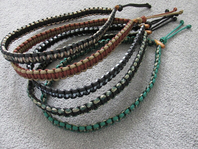 Paracord Hat Bands Tarphat Reversible and Adjustable Etsy