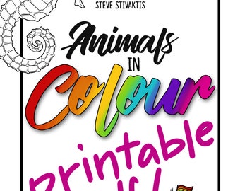 Animals in Colour Queer Animal Colouring Book PDF printable version