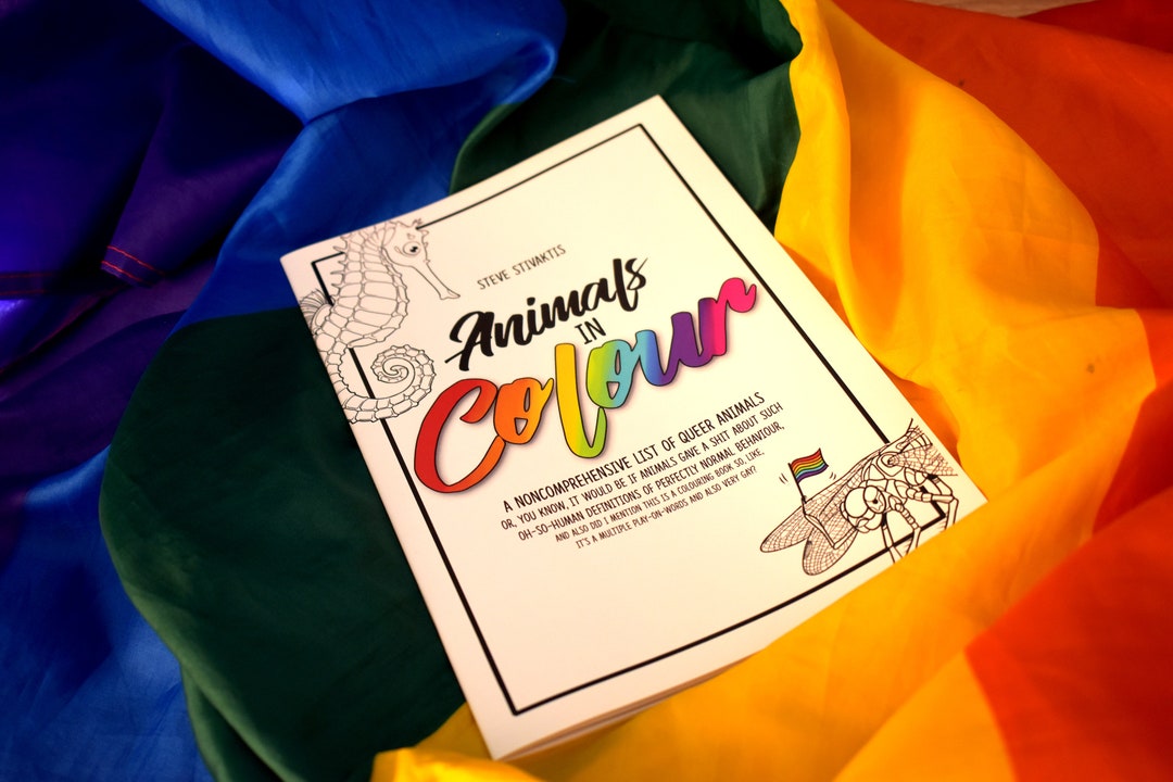 Animals in Colour Queer Colouring Book - Etsy