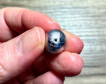 Meteorite Rare 12mm Muonionalusta Round Beads - Treated (Will Not Rust: Shiny-Shiny-Shiny) !!!!