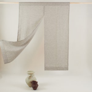 Linen Noren Curtain - Japanese Curtains - Noren Drapes - Door Curtain