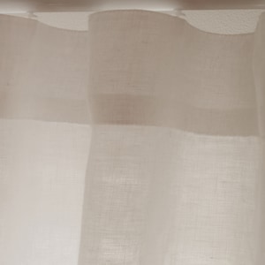 Wavefold Linen Curtain S-fold Drapery Suitable for Wavefold Tracks image 2