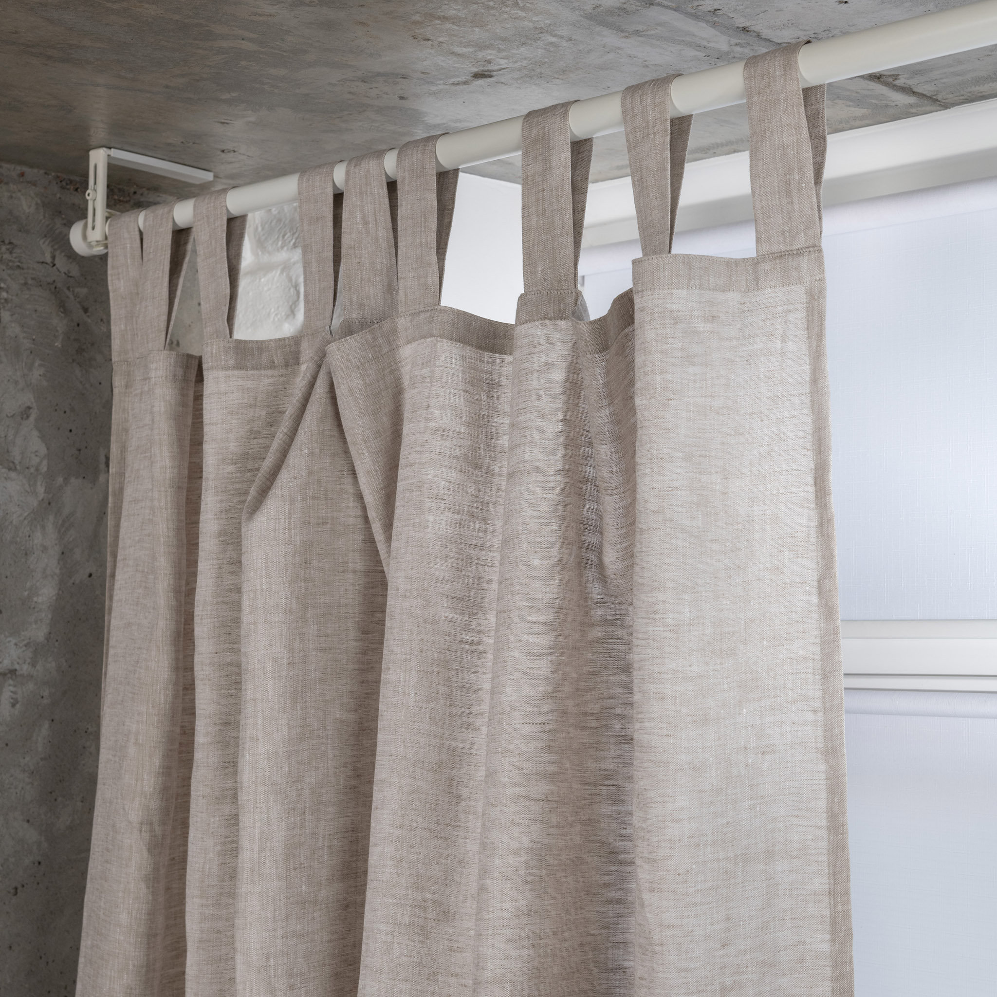 Tab Tops Curtain Panels 53''x66''Natural Etsy