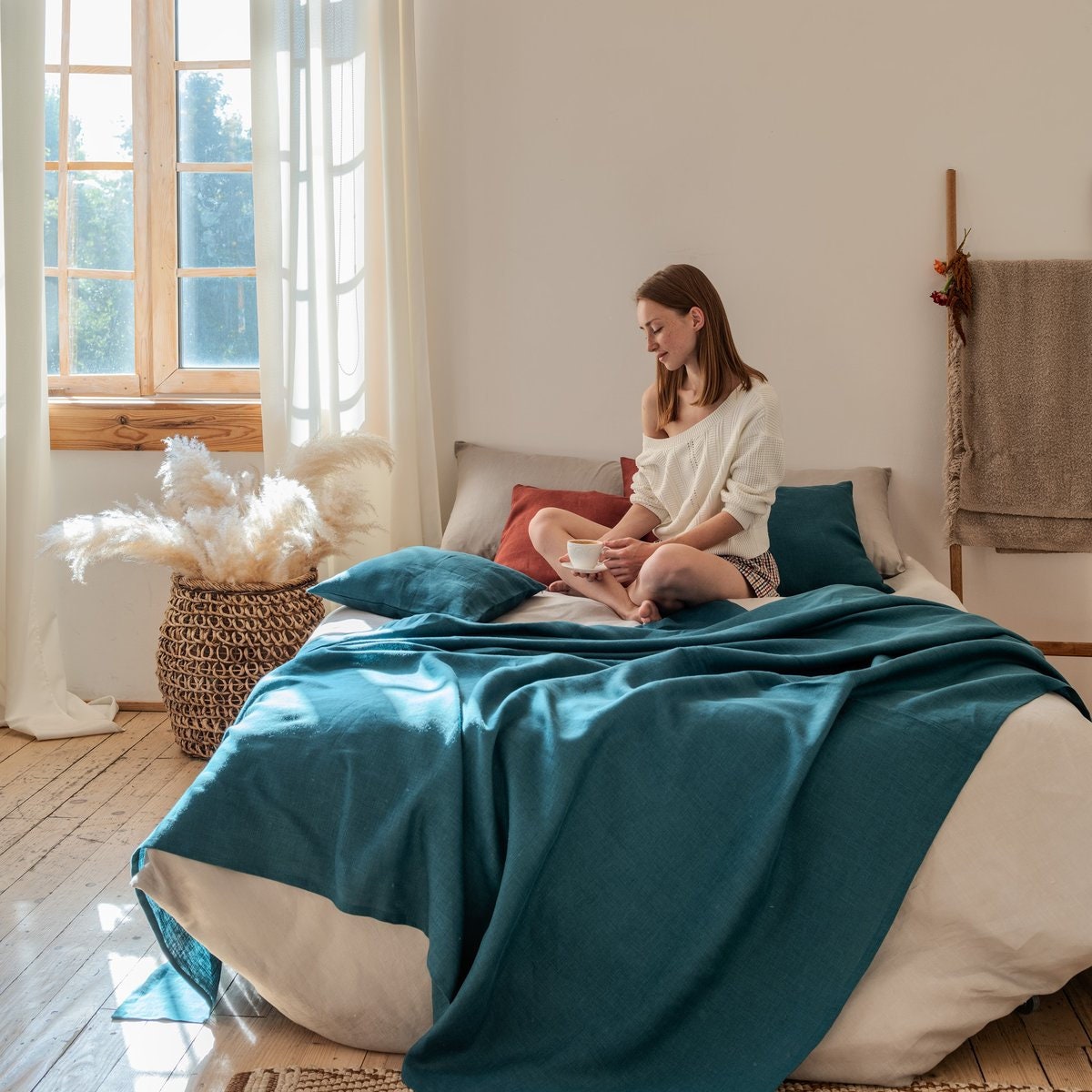 Linge de Lit Spread - Simple et Naturel Bottom Lined