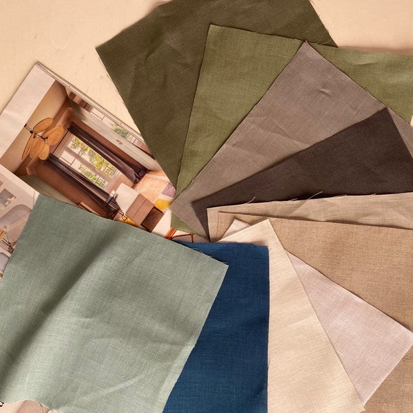 Linen Samples 5X5"  shipped from US