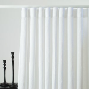 Wavefold Linen Curtain S-fold Drapery Suitable for Wavefold Tracks image 3