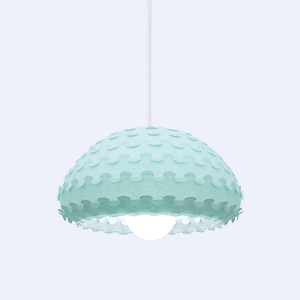 Mint Green Paper Pendant Lamp | Kasa M Light