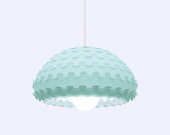 Mint Green Paper Pendant Lamp | Kasa M Light