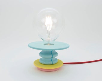 Sea Green and Yellow Table Lamp | Frutti Light