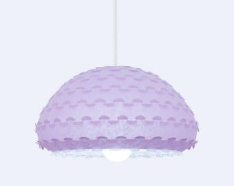 Lavender Colored Modern Pendant Lamp - Kasa L Ceiling Light