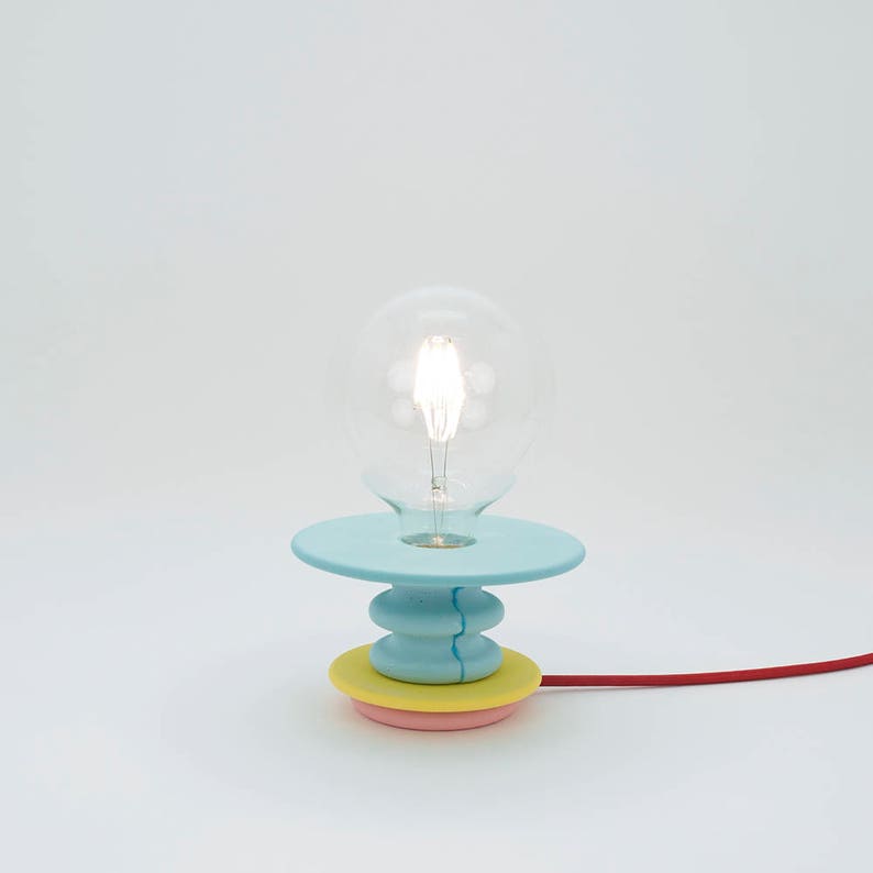 Sea Green and Yellow Table Lamp Frutti Light image 2