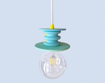 Blue and Green Pendant Lamp - Frutti Ceiling Light