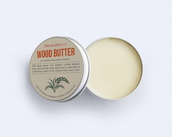 Wood Butter with Plant Extracted Oil and Honey Beeswax Finish