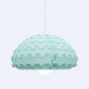 Mint Green Paper Pendant Lamp Kasa M Light image 4