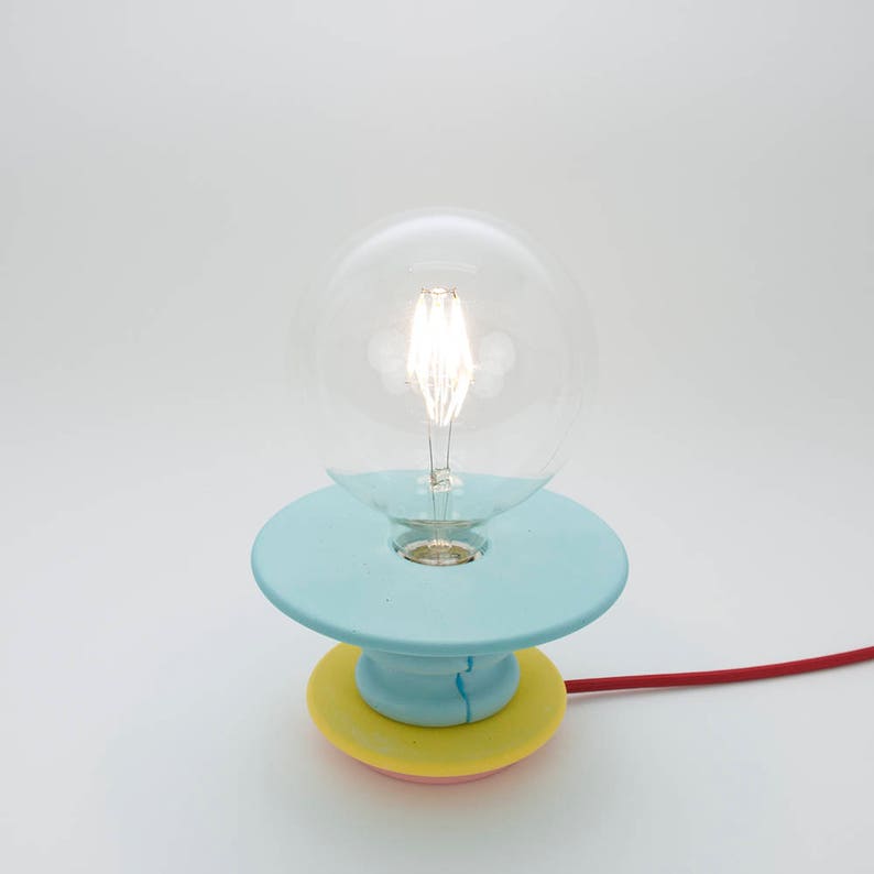 Sea Green and Yellow Table Lamp Frutti Light image 3