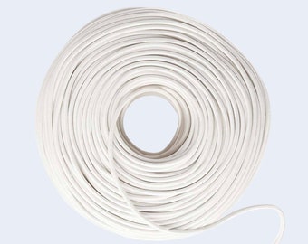 White Fabric Cord Price per 10cm