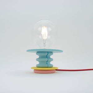 Sea Green and Yellow Table Lamp Frutti Light image 5