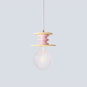 Pink and Yellow Pendant Lamp - Frutti Small Light