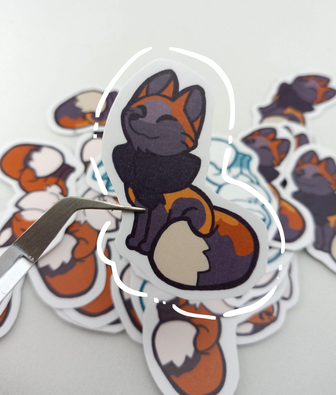 Mini Fox Stickers - Etsy