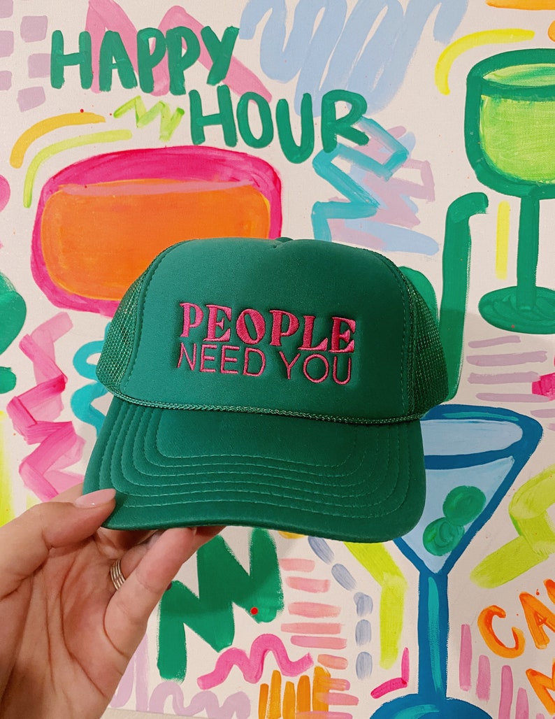 People Need You Embroidered Hat image 1
