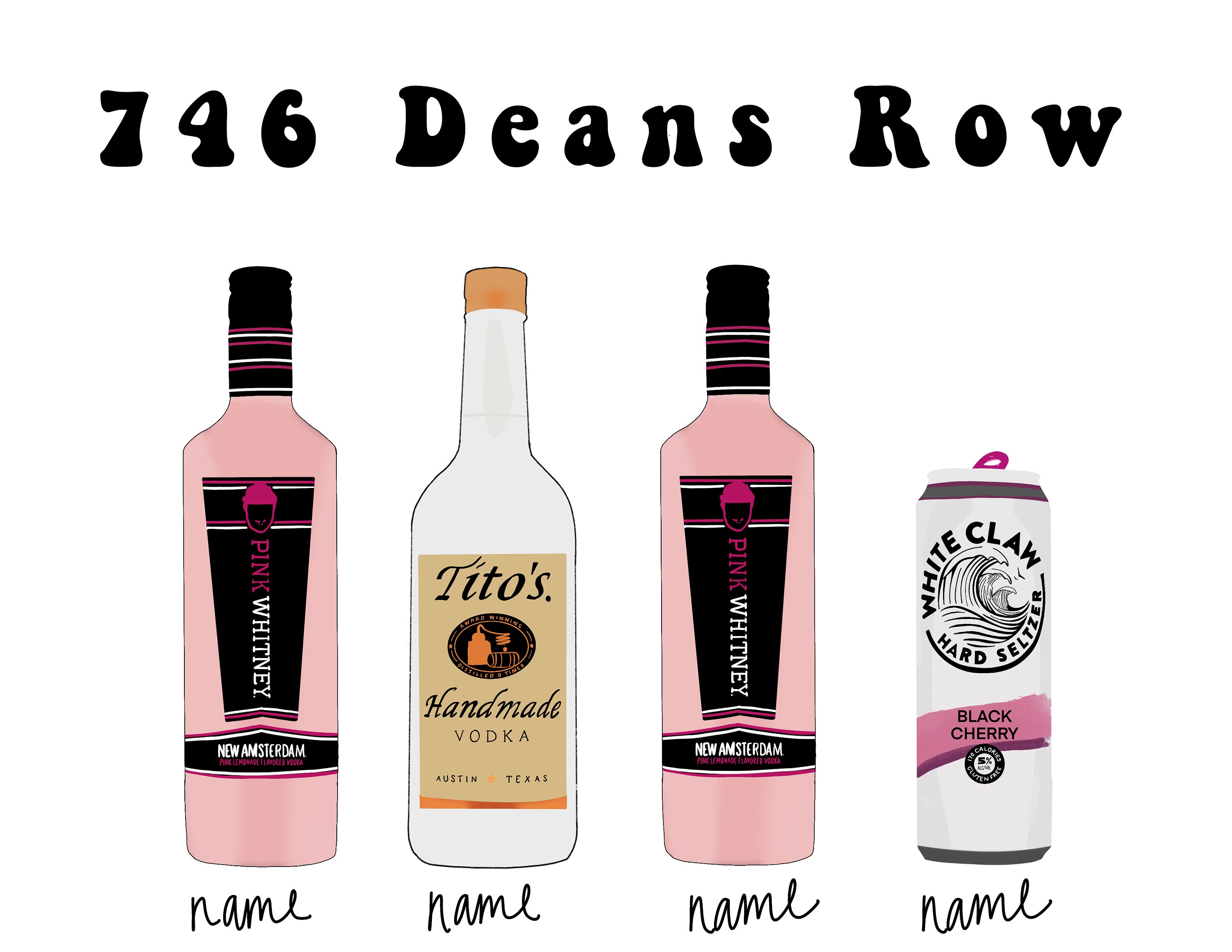 CUSTOM Drink Print Etsy