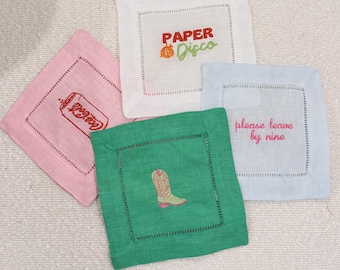 CUSTOM Cocktail Napkin