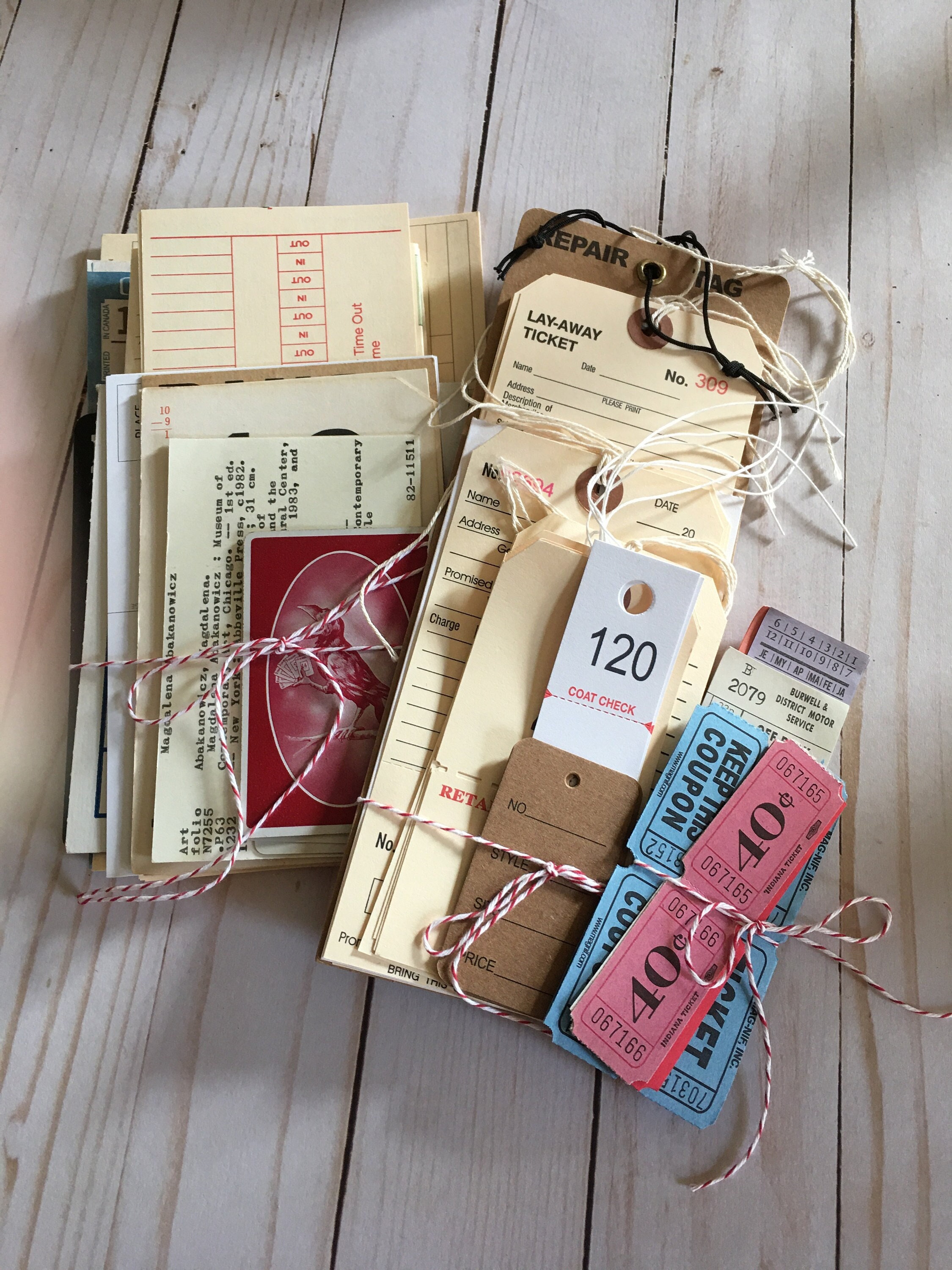 Junk Journal Tickets, Tags, and Cards, Junk Journals Embellishments, Junk Journal Supplies, Supplies for Junk Journals,