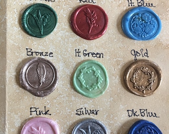 Handmade Wax Seals for Junk Journals, Junk Journal Embellishments, 8 seals per order