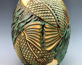 Foxlo Pottery quot Pisces quot Vase from quot Fish quot Exhibition Amphora Gallery