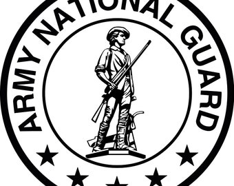 Army National Guard Circle SVG PNG JPG