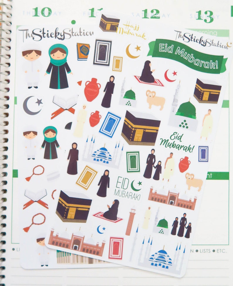 Salaam Sticker Set Hajj Eid Islamic Stickers Quran Etsy