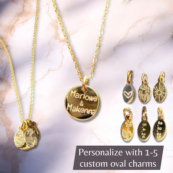 Custom Two-Name Necklace • Personalized Name Jewelry • 14k Gold Filled or Sterling Silver • Meaningful Gift for Mom, Grandma, or Her
