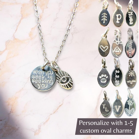 What You Seek Is Seeking You Necklace • Rumi Quote Jewelry • Inspirational Gift for Her • Dainty Gold Fill or Sterling Silver Pendant