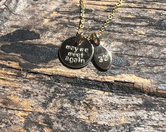 Personalized quote necklace, custom quote rememberance necklace