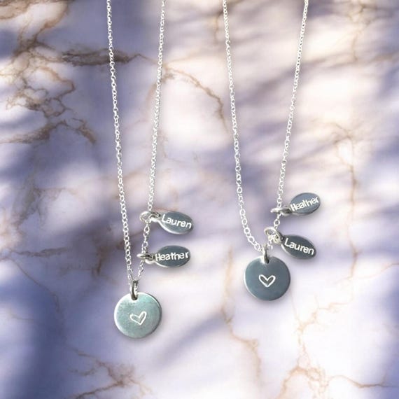 Custom Heart Necklace • Personalized Love Necklace • 14k Gold Filled or Sterling Silver Jewelry • Meaningful Gift for Her