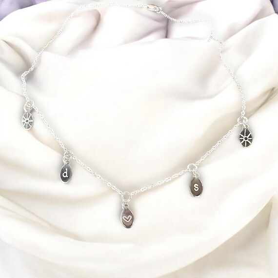 Build Your Own Fixed Charm Necklace • Custom Gold or Silver Jewelry • Personalized Minimalist Necklace • Trending Layered Gift for Her