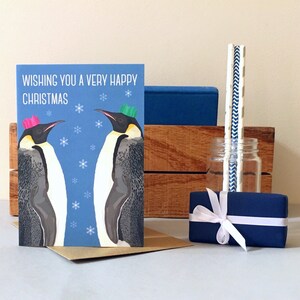 Tarjeta de Navidad Penguin - Tarjeta de Navidad - Tarjeta Penguin - Tarjeta de Navidad - Tarjeta de Animal - Tarjeta de Felicitación - Navidad - Tarjeta Festiva - Penguin
